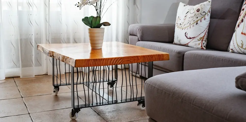 Table à café artisanale